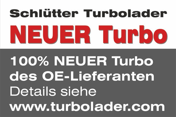 SCHLÜTTER TURBOLADER Lader, Aufladung 172-05655